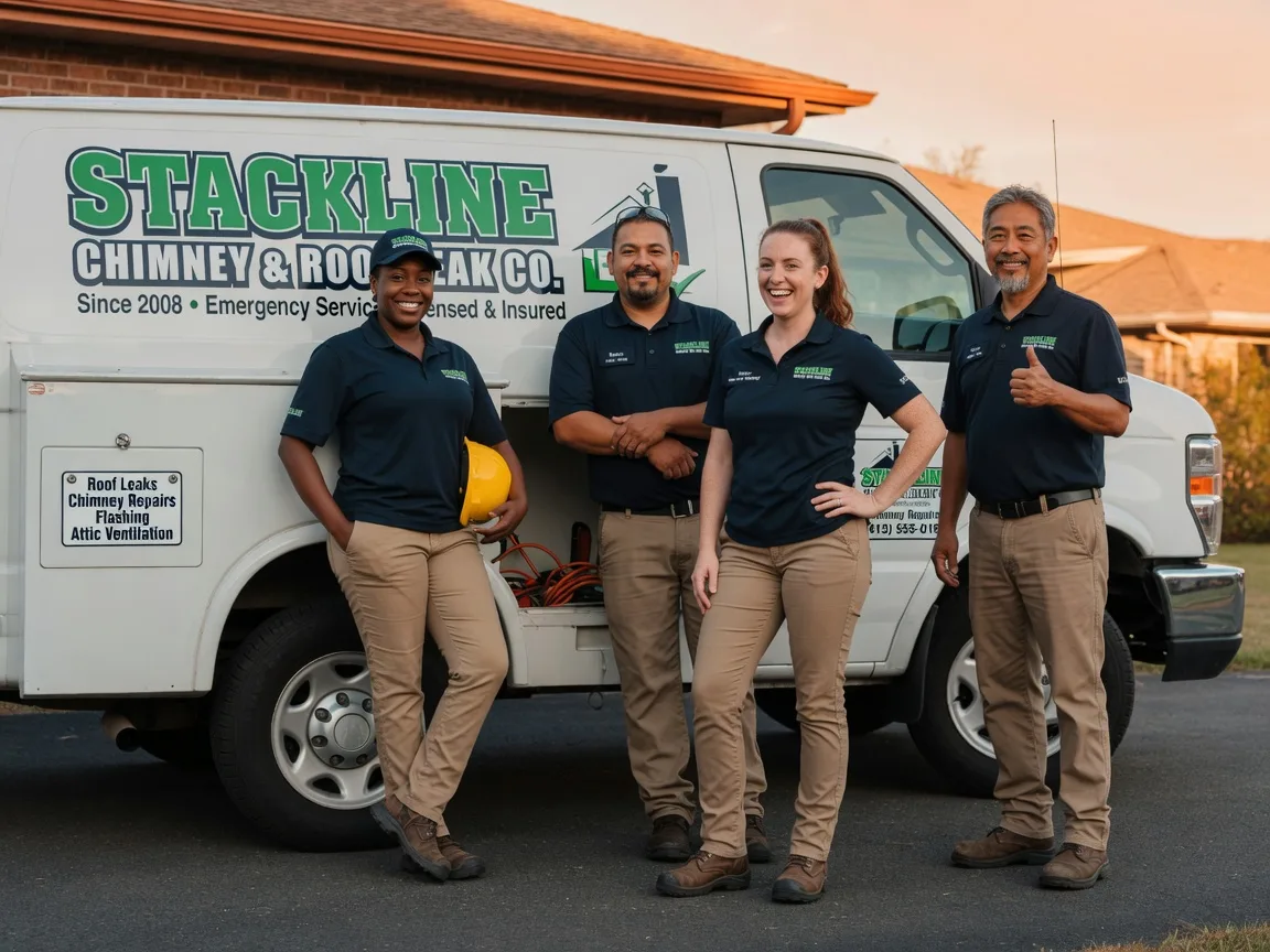 Chimney flashing repair company in Roulette, PA